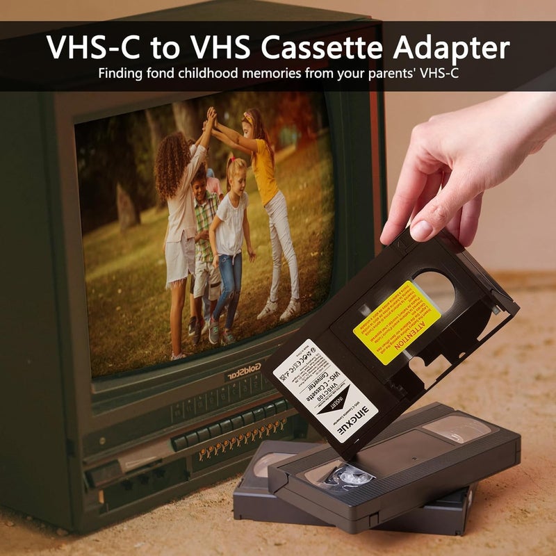 Bingxue 2025 VHS C Adapter, SVHS VHS-C to VHS, 12mm VHSC Tapes Camcorders Motorized for VCR Player, Not Compatible to 8mm/Hi8/Mini DV Tapes - Image 5
